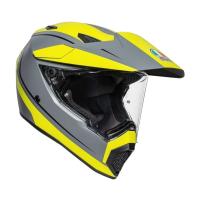 AGV Шлем AX9 E2206 V26 Pacific Road Matt Grey/Yellow Fluo/Black в Кирове