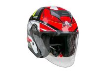 AiM Шлем открытый JK526 Red/Grey/Black в Кирове