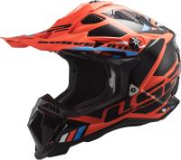 LS2 Мотошлем MX700 Subverter Evo Stomp Черно-оранжевый в Кирове