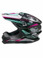 AiM Шлем кроссовый JK803 Multicolor Black/Blue в Кирове