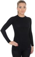 Brubeck Футболка женская Active Wool Черный в Кирове
