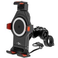 Extreme Style Мото держатель с беспроводной зарядкой anti-vibration R17W в Кирове