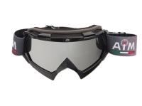 AiM Очки кроссовые (PRO) 157-100 Black Glossy в Кирове