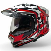 AIM Шлем кросс/эндуро JK802S Red/Grey/Black в Кирове