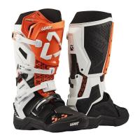 Leatt Мотоботы кроссовые 5.5 FlexLock Evo V27 White/Orange в Кирове