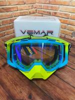 Scout Vemar Маска кросс MJ-1024-1 сине-желтая в Кирове
