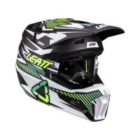 Leatt Шлем кроссовый детский 3.5 V26 Storm Teal + очки Vizion 3.5 в Кирове