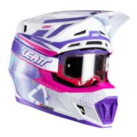 Leatt Шлем кроссовый  7.5 V26 Purple + очки Velocity 4.5 в Кирове