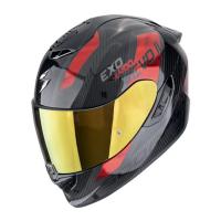 Scorpion Exo Мотошлем Exo-1400 Evo II Carbon Air Platted Карбон/Красный в Кирове