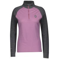 Scott Термокофта женская  Zip Defined Merino dark grey melange/cassis pink в Кирове