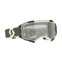 Scott Очки кроссовые Fury LS kaki green/light sensitive grey works в Кирове