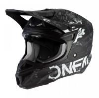 Oneal Шлем кроссовый 5Series Polyacrylite Черный/Белый в Кирове