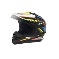 Desment Шлем кроссовый Raptor White-Yellow-Blue graphic в Кирове