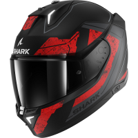 Shark Шлем Skwal i3 Rhad Mat Black/Chrome/Red в Кирове