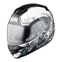 IXS Мотошлем HX 215 Curl Черный/Белый в Кирове