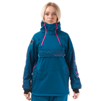Dragonfly Куртка-анорак сноубордическая DF Uktus Woman Dark Ocean - Pink в Кирове