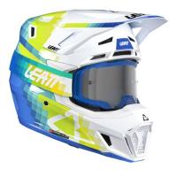 Leatt Шлем кроссовый  7.5 V26 Pixel Blue + очки Velocity 4.5 в Кирове