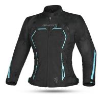 Dimox Мотокуртка текстиль Margo Women Black/Turquoise в Кирове