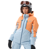 Dragonfly Куртка горнолыжная утепленная Gravity Woman 2025 Mock Orange-Light Blue в Кирове