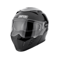 Simpson Шлем модуляр Darksome Gloss Black в Кирове