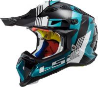 LS2 Мотошлем MX700 Subverter Evo Max Черно-бирюзовый в Кирове