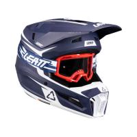 Leatt Шлем кроссовый детский 3.5 V26 Blue + очки Vizion 3.5 в Кирове