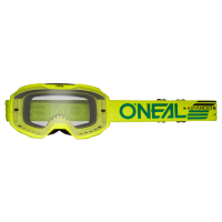 Oneal Маска кроссовая B-10 Solid V.24, желтый, прозрачные линзы Antifog, с защитой от уф лучей в Кирове