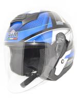 AiM Шлем открытый JK526 Blue/Grey/Black в Кирове