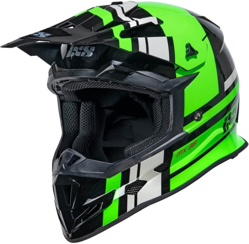 IXS Мотошлем iXS361 2.3 Черно-зеленый в Кирове