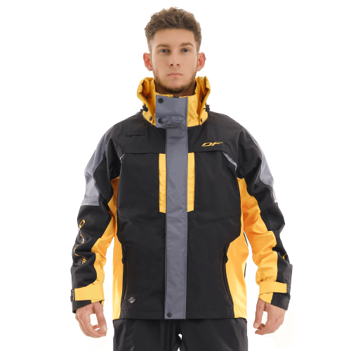 Dragonfly Куртка мембранная Quad Pro Black-yellow в Кирове