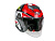 AiM Шлем открытый JK526 Red/Grey/Black в Кирове