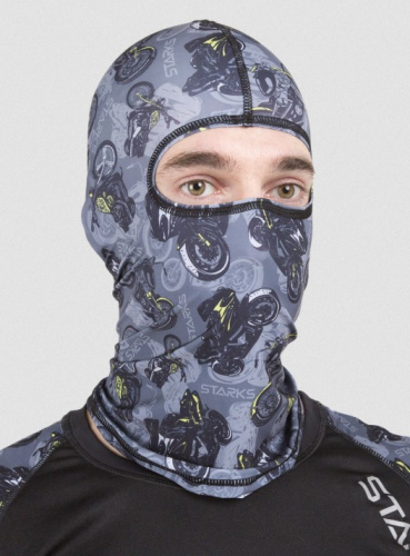 Starks Подшлемник Light Print Moto Серый принт в Кирове