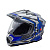 AIM Шлем кросс/эндуро JK802S Blue/Grey/Black в Кирове
