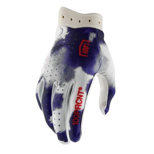 100% Мотоперчатки текстильные ITrack Blue/White 2026 в Кирове