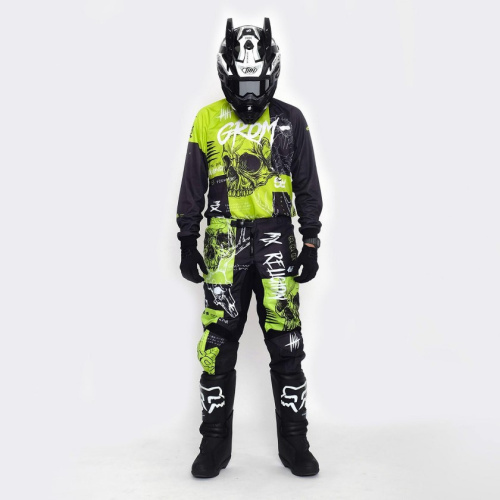 Grom Джерси MX Religion lime в Кирове