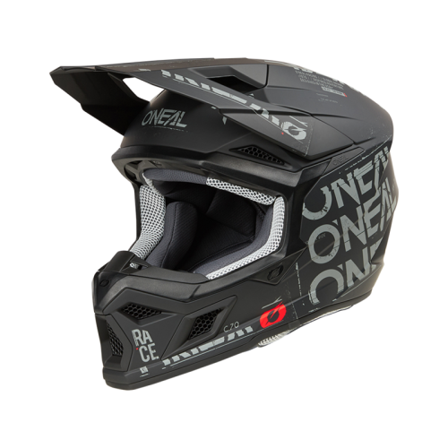 Oneal Шлем кроссовый 3Series Static черный/серый в Кирове