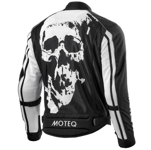 Moteq Мотокуртка текстильная сетка Rebel Черно-белая в Кирове