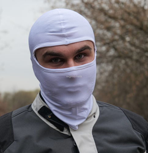MotoLike Подшлемник Хлопок/Эластан Белый в Кирове