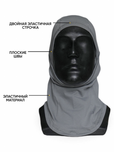 MotoLike Подшлемник Х/Э трансформер Серый в Кирове