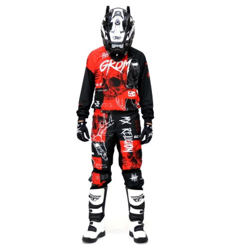 Grom Джерси + штаны MX Religion red в Кирове