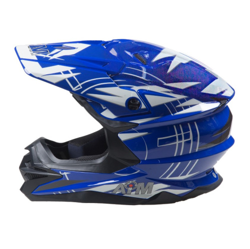 AiM Шлем кроссовый JK803S Blue/White в Кирове